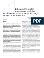 Analisis Estadistico de Contaminacion Sonora 24 Horas Al Dia