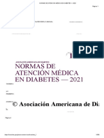 Normas de Atención Médica en Diabetes - 2021