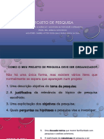 Apresentação Projeto de Pesquisa