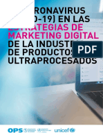 El Coronavirus (COVID-19) en Las Estrategias de Marketing Digital de La Industria de Productos Ultraprocesados