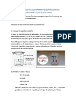 Métodos de Fraccionamiento de Soluciones