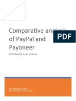 Analysis of PayPal and Payoneer