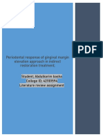 Periodontal Response of Gingival Margin Elevation Approach in Indirect Restoration Treatment