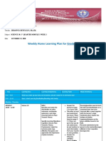 Weekly Home Learning Plan - Science 10 - Week 1 - Oct 5-9 2020