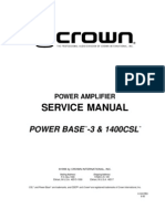 Crown 1400 CSL Service Manual