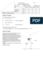 Devoir 3em Equation Trigo