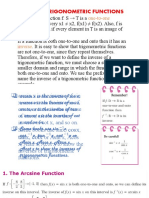 D. Inverse Trigonometric Functions: One-To-One Onto