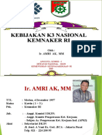 Materi Kebijakan K3 Nasional Juli 2020