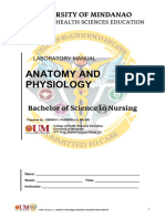 Anatomy and Physiology: University of Mindanao