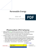 Renewable Energy: Solar Cell Efficiency Issues of Solar Cell