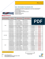 Heat - Shrinkable Termination Kit: Price List