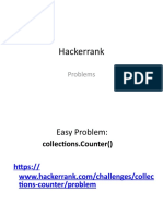 Hackerrank: Problems