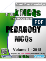 Pedagogy MCQs