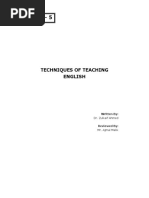 Unit - 5: Techniques of Teaching English