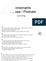 Consonants Stops Plosives (Audio Files Joshua)