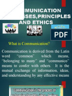 Communication Processes, Principles and Ethics: Ma. Elaine P. Trinidad