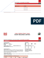 Cellulosic Electrodes: Brand AWS A/SFA 5.1/5.5 EN 499