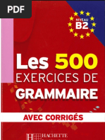 500 Exercices de Grammaire b2