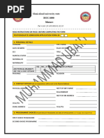 Manicaland University Form