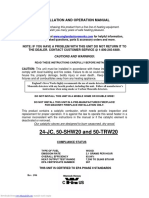 24-JC, 50-SHW20 and 50-TRW20: Installation and Operation Manual