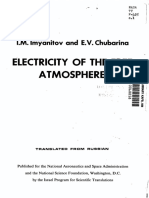 Electricity of The Free Atmosphere. Imyanitov I. M., Chubarina E. V. 1967. IPST