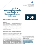 Tres Retos de La Literatura Comparada para Abordar La Literatura en Lenguas Indígenas