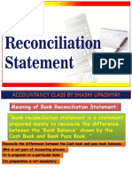 Bank Reconciliation Statement