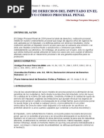 La Tutela de Derechos Del Imputado en El Nuevo Código Procesal Penal