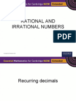 Rational and Irrational Numbers