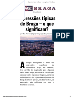 Expressões Típicas de Braga - o Que Significam - We Braga