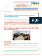 Ficha de Trabajo Semana 18 Aprendo en Casa El Conversatorio Ochoa