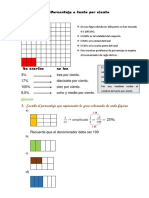 Porcentaje o Tanto Por Ciento