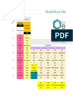 Plantilla Tabla Periodica Hoja Calculo