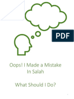 Oops! I Made A Mistake in Salah