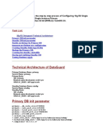 Technical Architecture of Dataguard: Task List