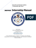 Eba Senior Internship Manual - Final