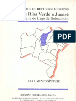 PDRH Bacia Rios Verde e Jacaré Margem Direita Do Lago Sobradinho