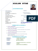 Curriculum Vitae Luis