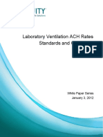 Laboratory Ventilation ACH Rates Standards and Guidelines: White Paper Series January 3, 2012