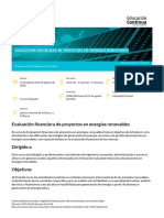 Evaluación Financiera de Proyectos en Energías Renovables