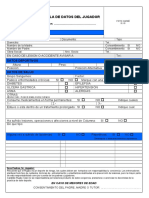 Planilla de Datos Del Jugador