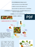 La Naturaleza de La Materia Prima de Las Frutas y Hortalizas