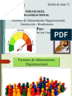 Sesión 11 - Factores de Alineamiento. Satisfacción - Rendimiento.