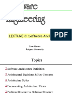 LECTURE 6: Software Architecture: Ivan Marsic Rutgers University