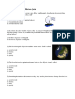 Forces and Motion Quiz