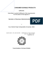 Study of Consumer Durable Products: Samsung