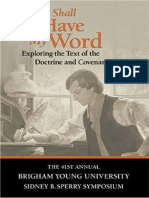 You Shall Have My Word: Exploring The Text of The Doctrine and Covenant