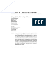 The Design of A Performance Steering System For Component-Based Grid Applications