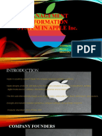 Management Information System in Apple Inc