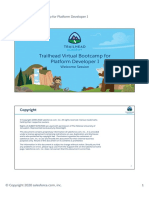 Trailhead Virtual Bootcamp For Platform Developer Slide Deck